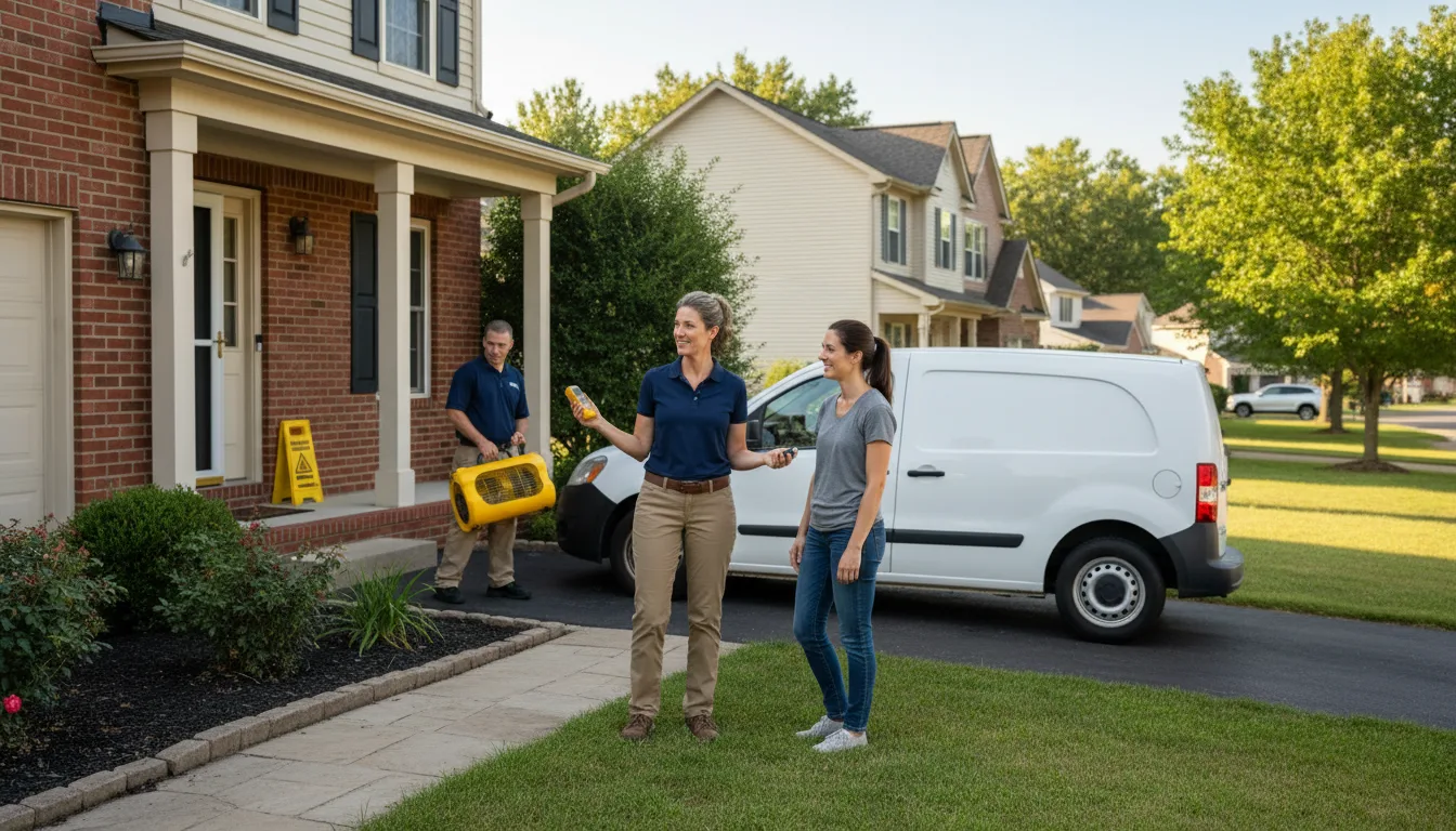 Residential water damage restoration in Paxton, IL